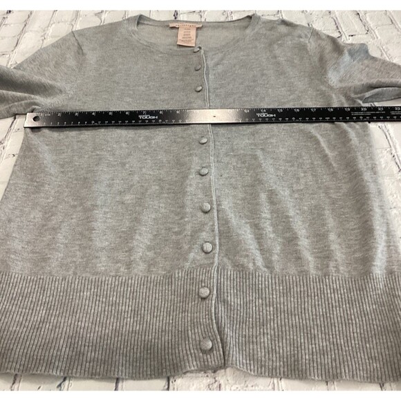 Philosphy Sweater Women's Size XL Color Gray Long Sleeve Button Front Sweater - Picture 5 of 7